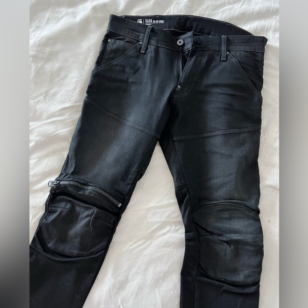 Man Jeans 5620 zip knee jeans, skinny